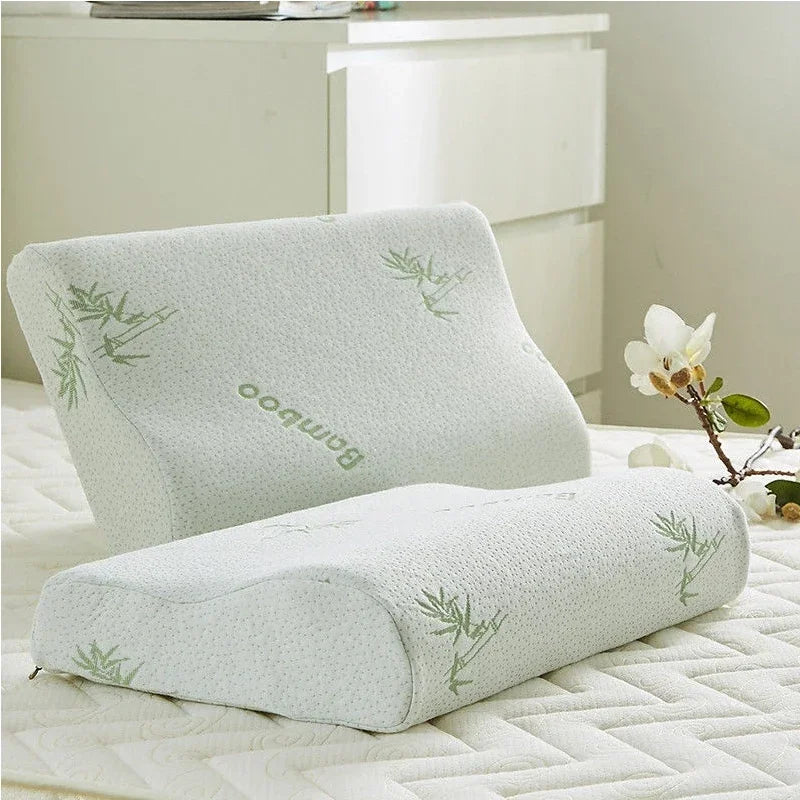Bamboo Fiber Memory Foam Pillow for Neck Support