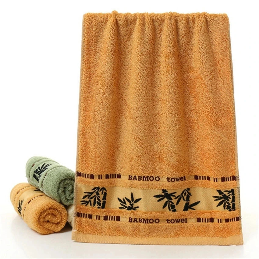 Luxury Quick-Dry Bamboo Fiber Towels Set for Home Bathroom Use