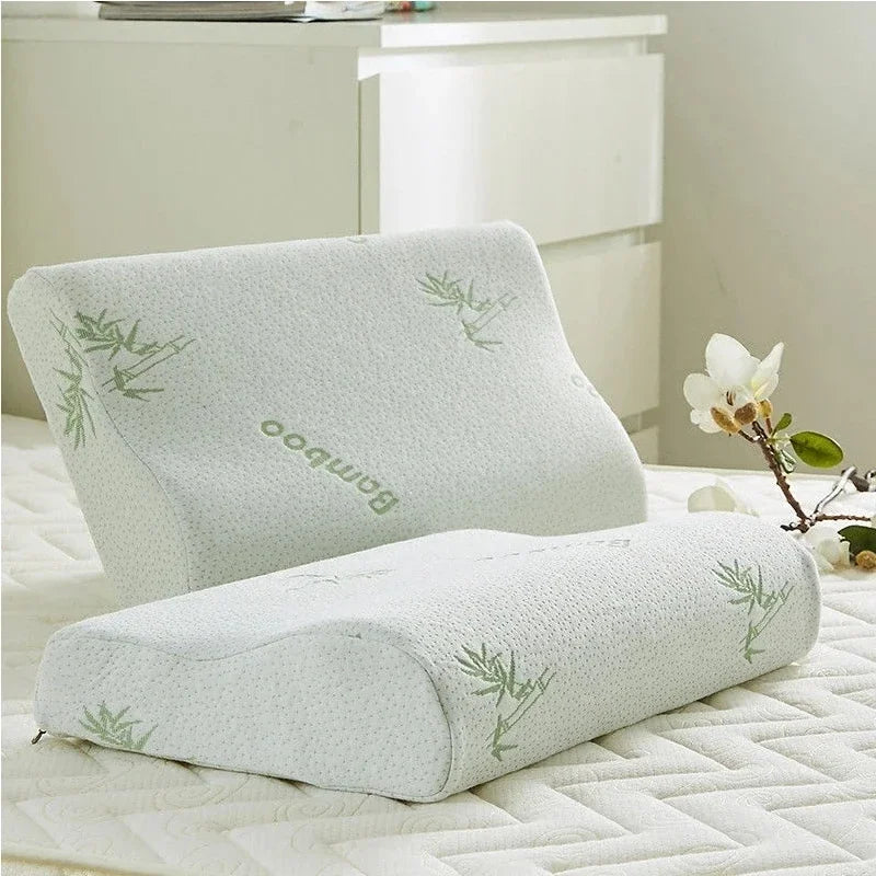 Bamboo Fiber Memory Foam Pillow for Neck Support