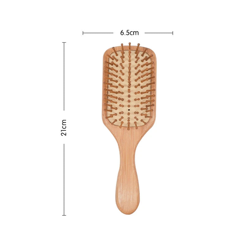 Eco-Friendly Bamboo Hairbrush for Healthy Hair Growth