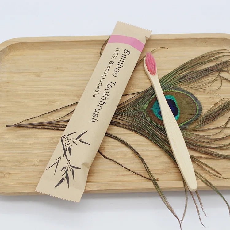 Eco-Friendly Reusable Bamboo Toothbrush for Adults