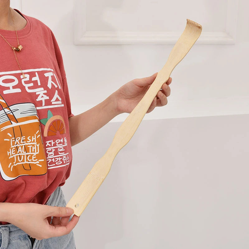 Bamboo Back Scratching Massage Stick – Anti-Itch Relief Tool