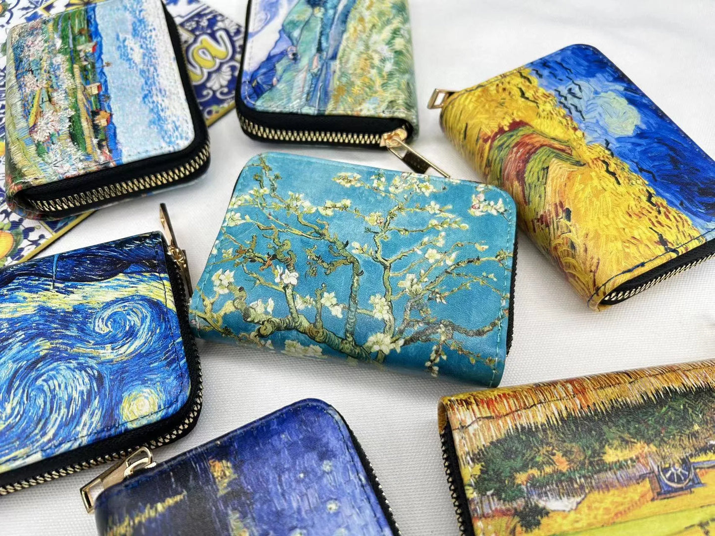 Premium Vegan Leather Van Gogh Wallet for Men & Women