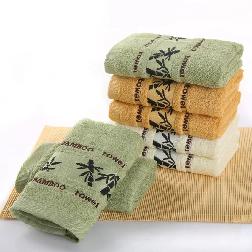 Premium Bamboo Fiber Bathroom Towels Set for Men & Women