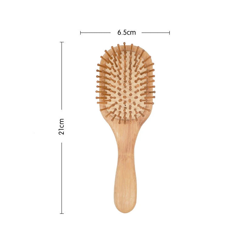Eco-Friendly Bamboo Hairbrush for Healthy Hair Growth