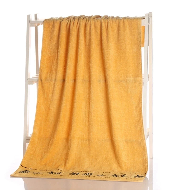 Luxury Quick-Dry Bamboo Fiber Towels Set for Home Bathroom Use