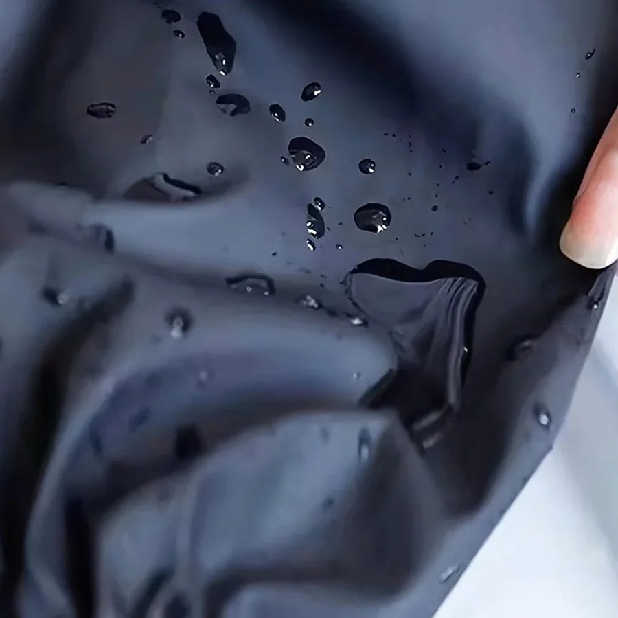 Heavy-Duty Black Faux Leather Arm Sleeves Waterproof Oil Resistant