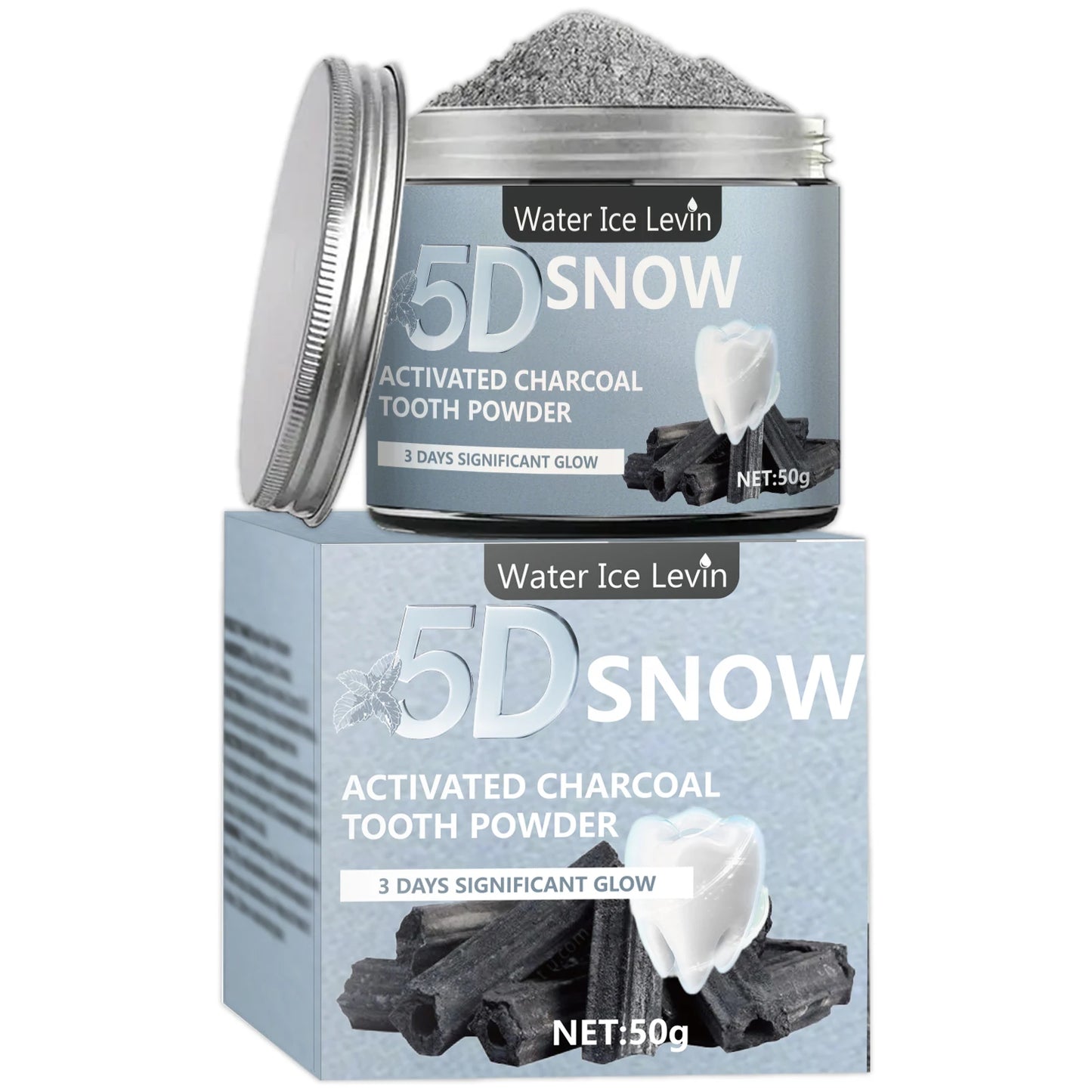 Bamboo Charcoal Teeth Whitening Powder for Daily Use
