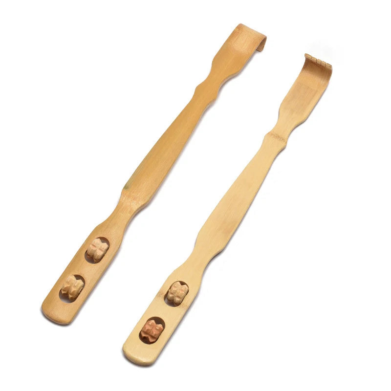 Bamboo Back Scratching Massage Stick – Anti-Itch Relief Tool