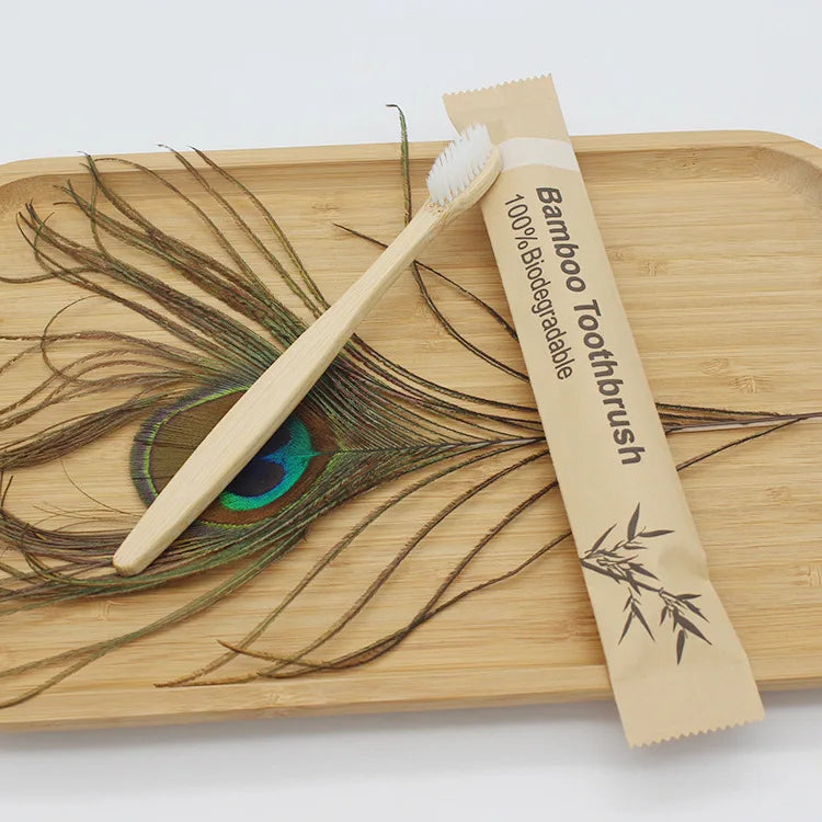 Eco-Friendly Reusable Bamboo Toothbrush for Adults