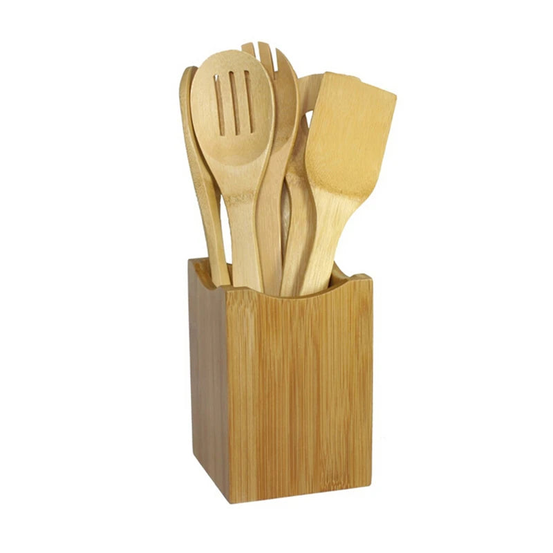 Eco-Friendly Wooden Bamboo Kitchen Utensils Mixing Set
