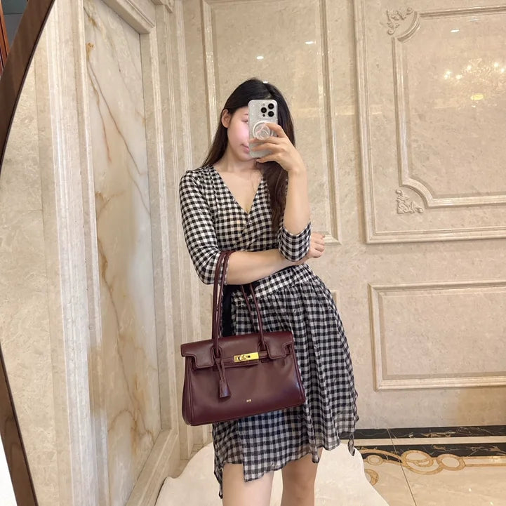 Designer Vegan Leather Tote Bag for Work and Travel