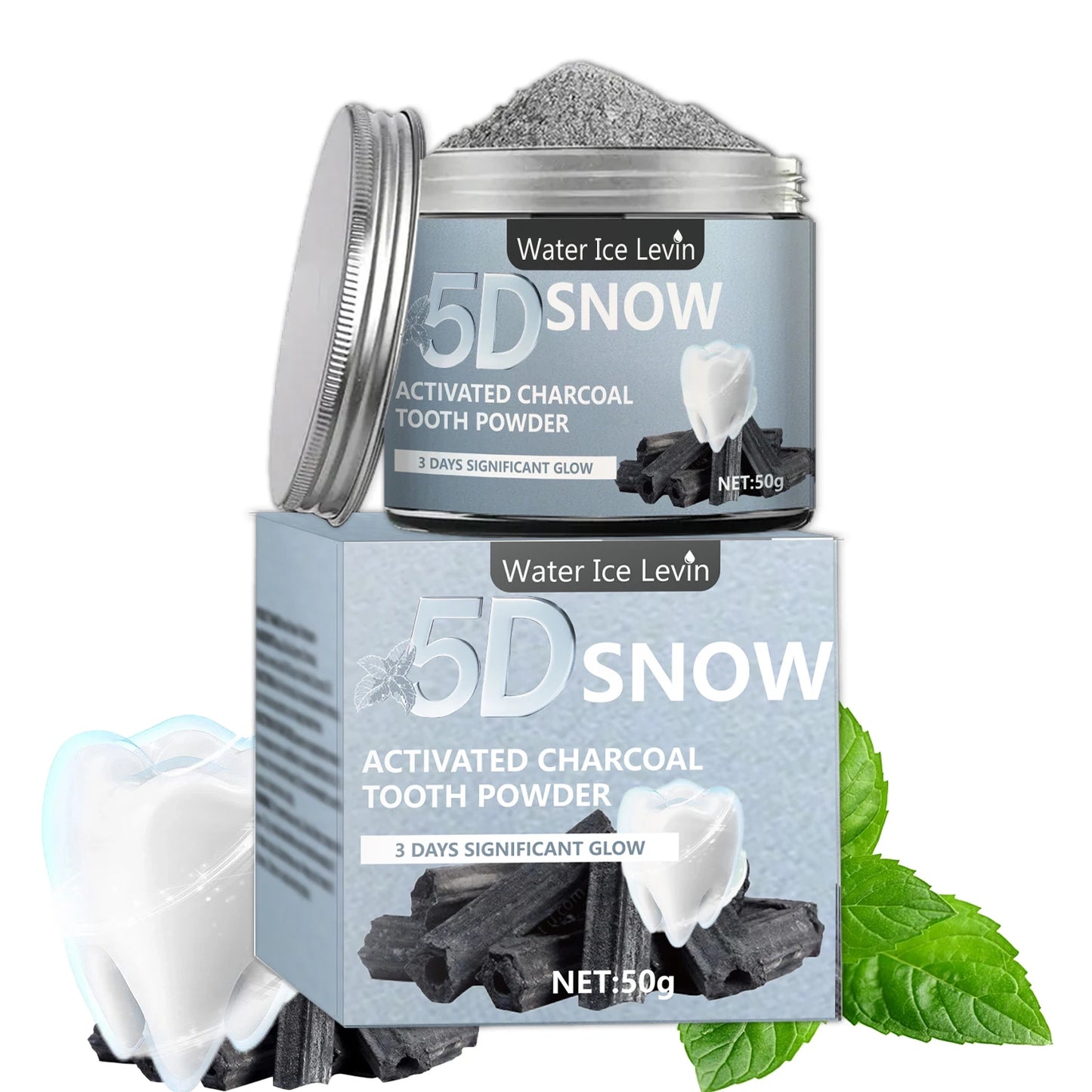 Bamboo Charcoal Teeth Whitening Powder for Daily Use
