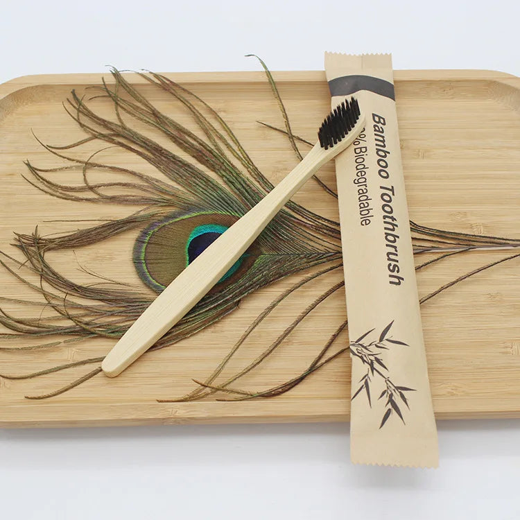 Eco-Friendly Reusable Bamboo Toothbrush for Adults