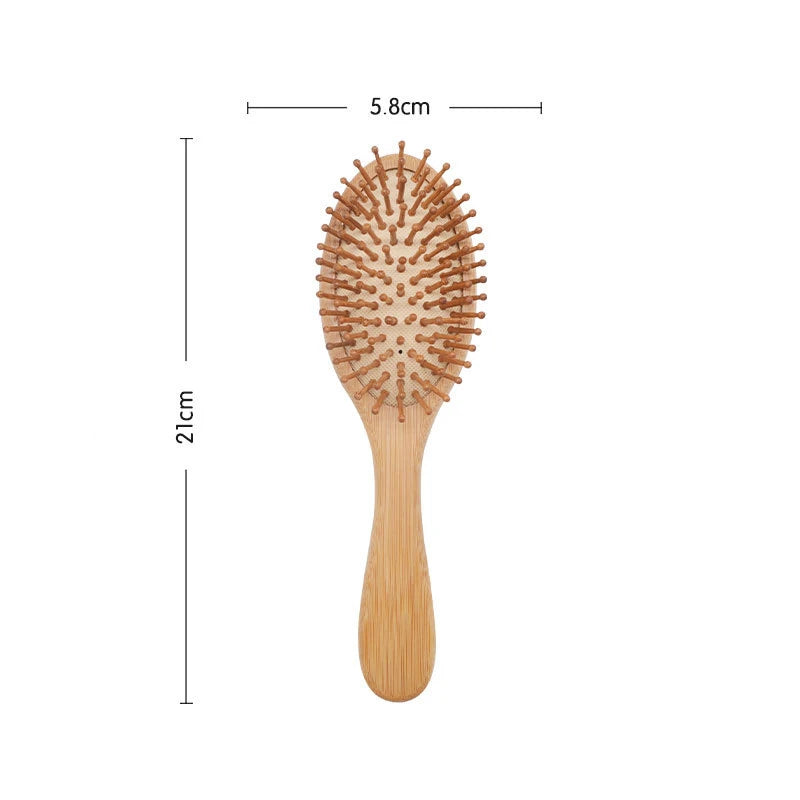 Eco-Friendly Bamboo Hairbrush for Healthy Hair Growth