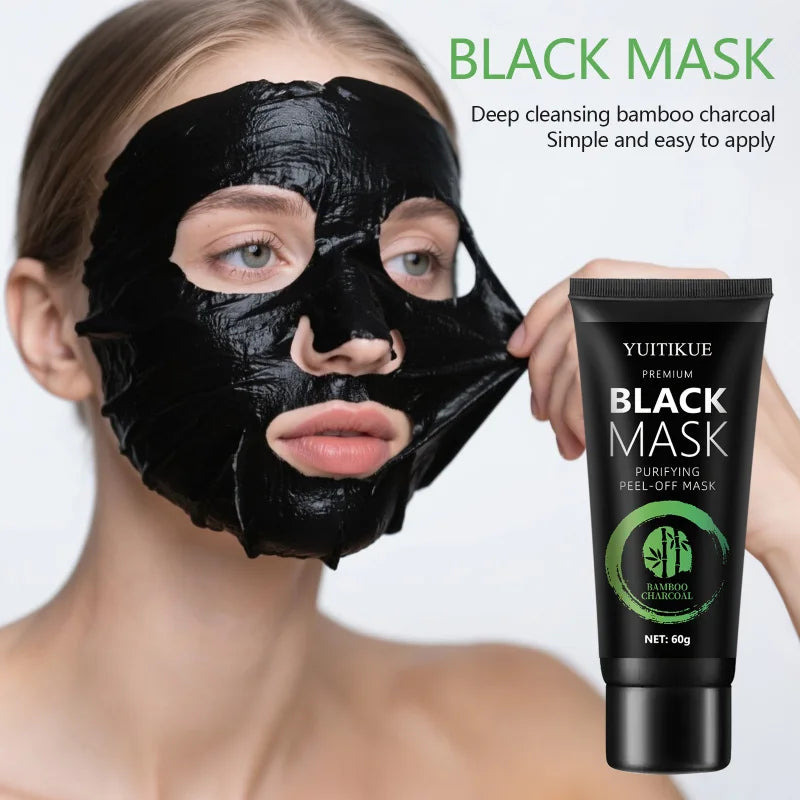Blackhead Removal Bamboo Charcoal Mask with Hyaluronic Acid