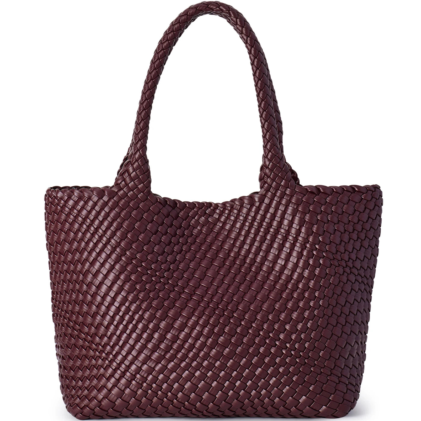 Women’s Vegan Leather Shoulder Tote Bag for Travel & Beach