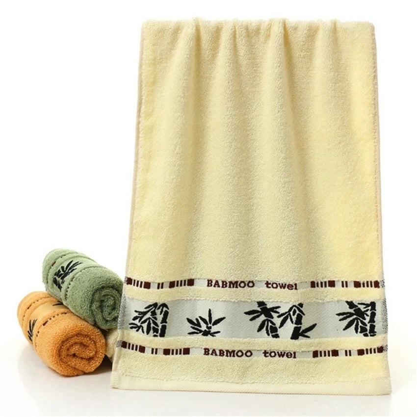 Luxury Quick-Dry Bamboo Fiber Towels Set for Home Bathroom Use