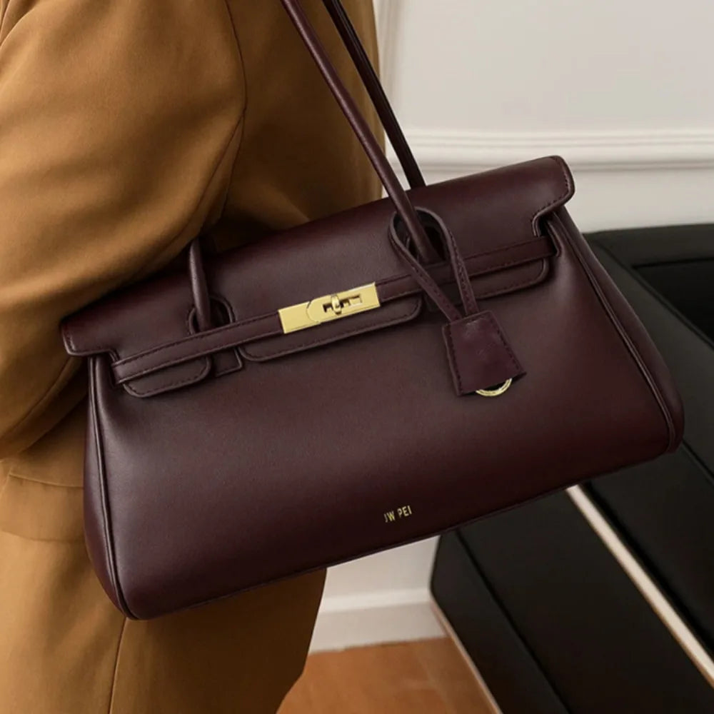 Designer Vegan Leather Tote Bag for Work and Travel