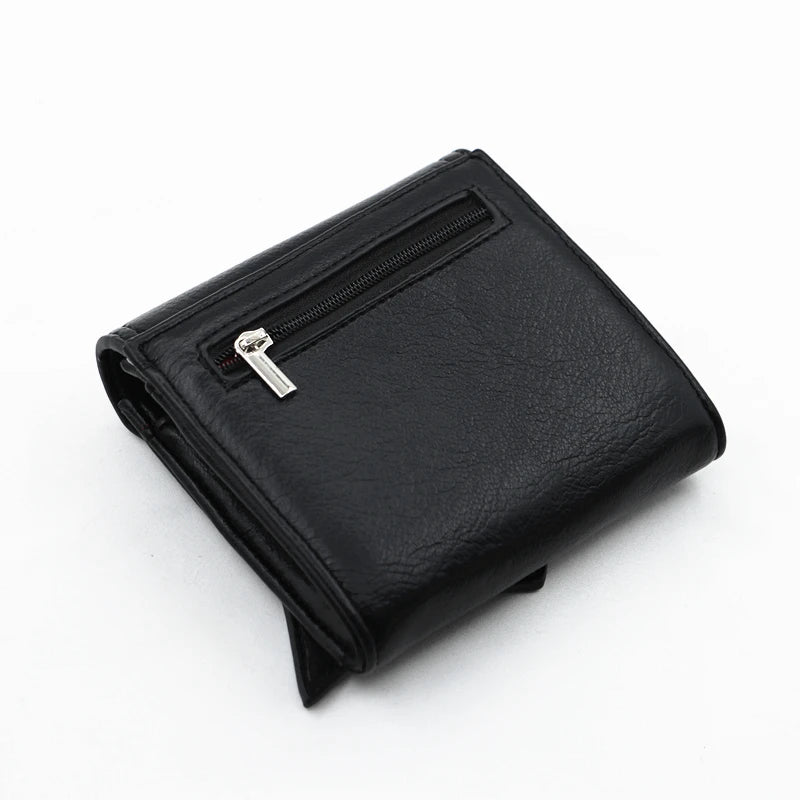 Vegan Leather Gothic Bat Wing Handbag Wallet with Card Slots