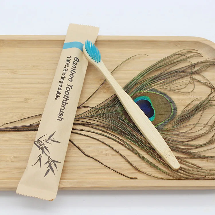 Eco-Friendly Reusable Bamboo Toothbrush for Adults