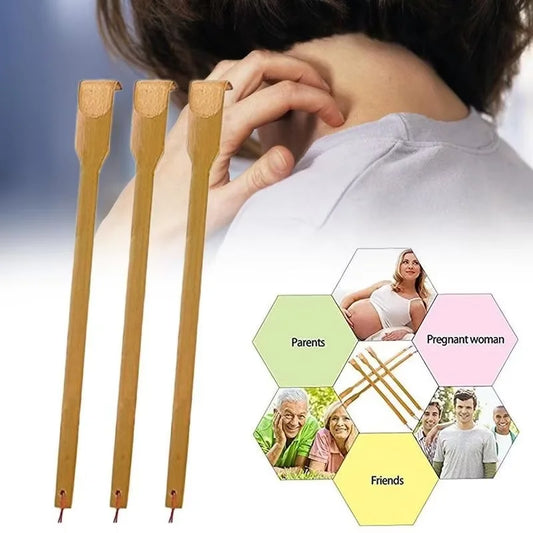 Natural Bamboo Back Scratcher Anti-Itch Massage Tool