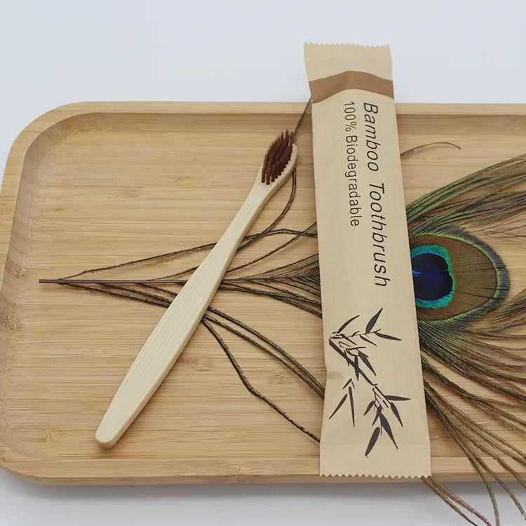 Eco-Friendly Reusable Bamboo Toothbrush Set for Oral Care