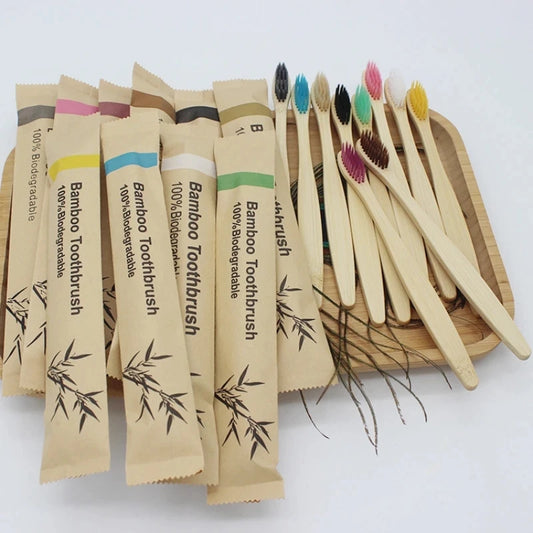 Eco-Friendly Reusable Bamboo Toothbrush for Adults