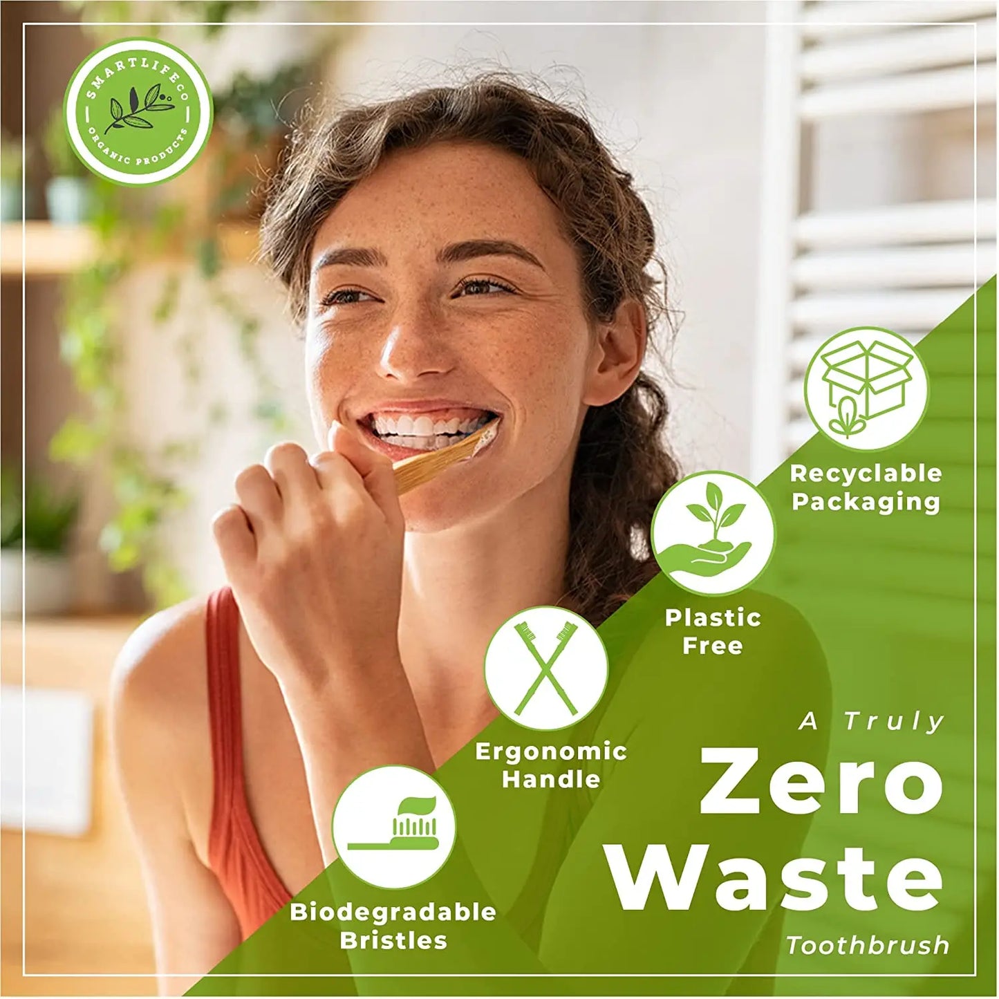 Eco-Friendly Reusable Bamboo Toothbrush Set for Oral Care