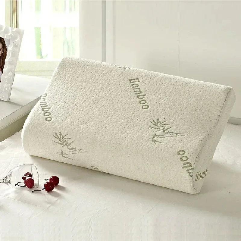 Bamboo Fiber Memory Foam Pillow for Neck Support