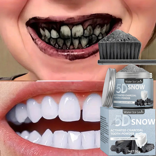 Bamboo Charcoal Teeth Whitening Powder for Daily Use