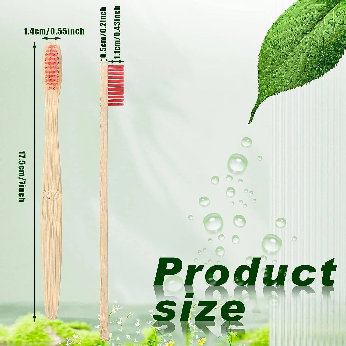Eco-Friendly Reusable Bamboo Toothbrush for Adults