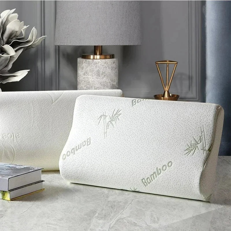 Bamboo Fiber Memory Foam Pillow for Neck Support
