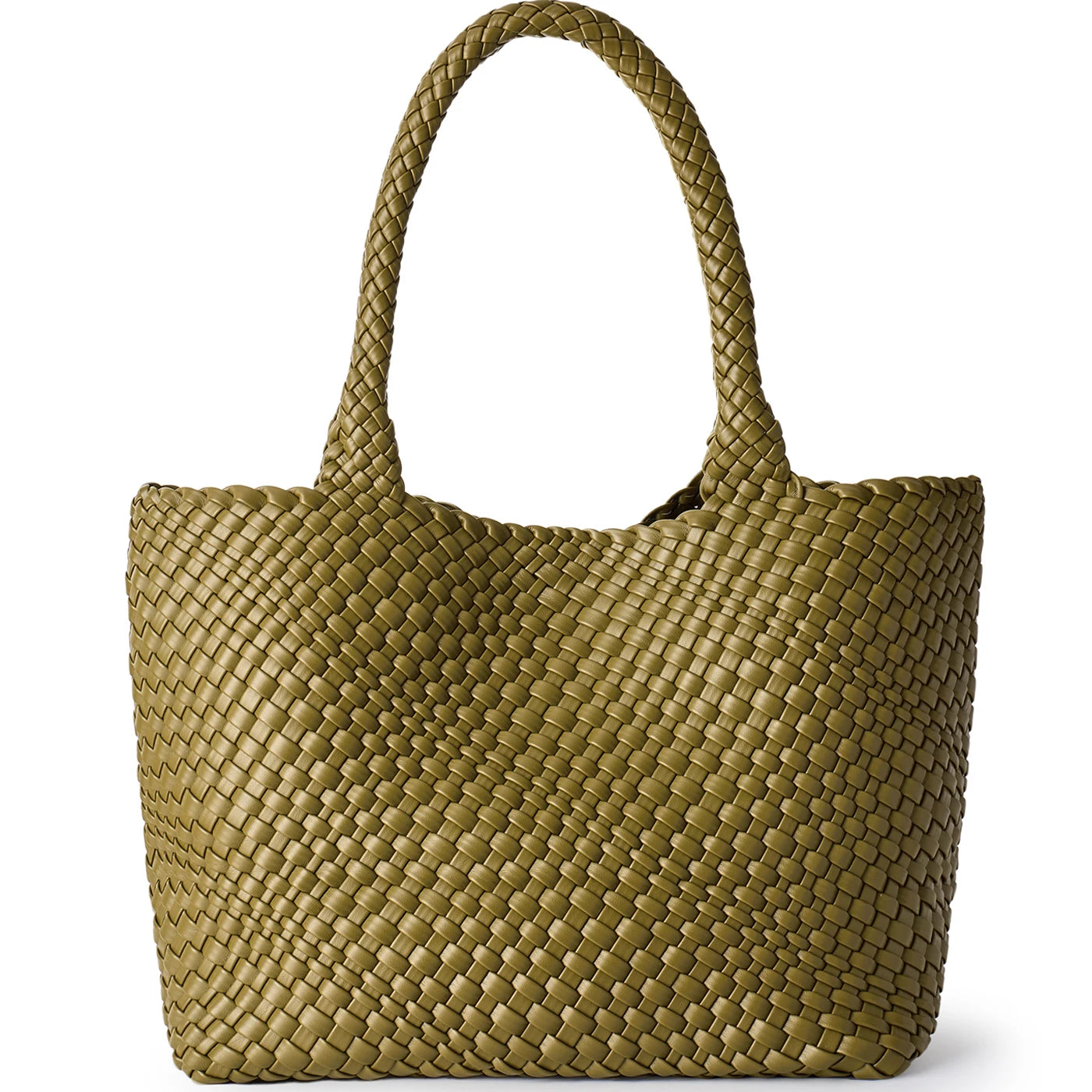 Women’s Vegan Leather Shoulder Tote Bag for Travel & Beach