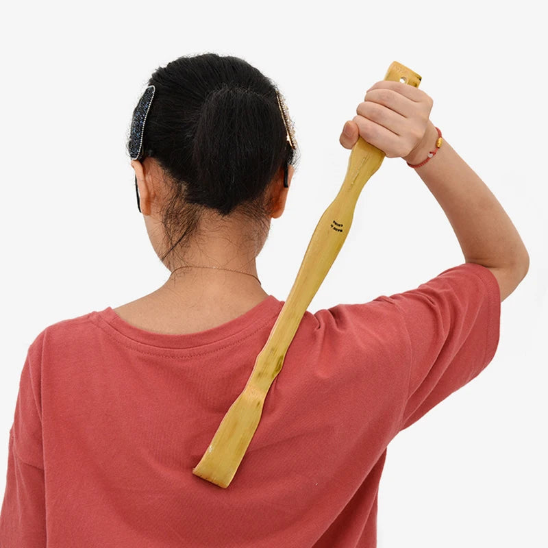 Bamboo Back Scratching Massage Stick – Anti-Itch Relief Tool